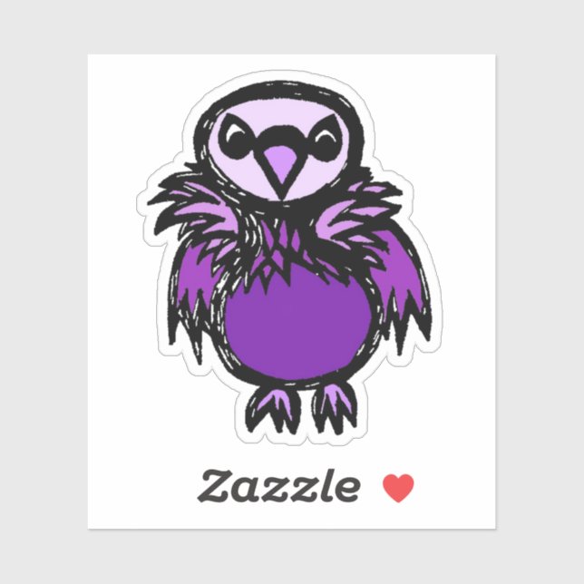 Adesivo Custom-Cut Vinyl Sticker - Violet Vulture (Folha)