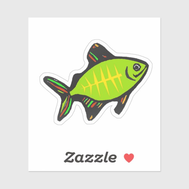 Adesivo Custom-Cut Vinyl Sticker - Xavier X-ray Fish (Folha)