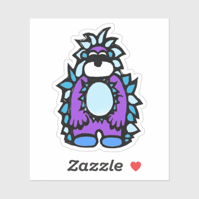 Adesivo Custom-Cut Vinyl Sticker - Yardley Yeti (Folha)