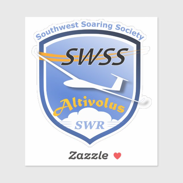Adesivo Custom-Cut Vinyl Stickers with SWSS Emblem (Folha)