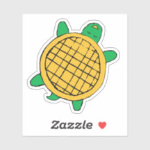 custom cut Waffle Turtles waterproof vinyl sticker