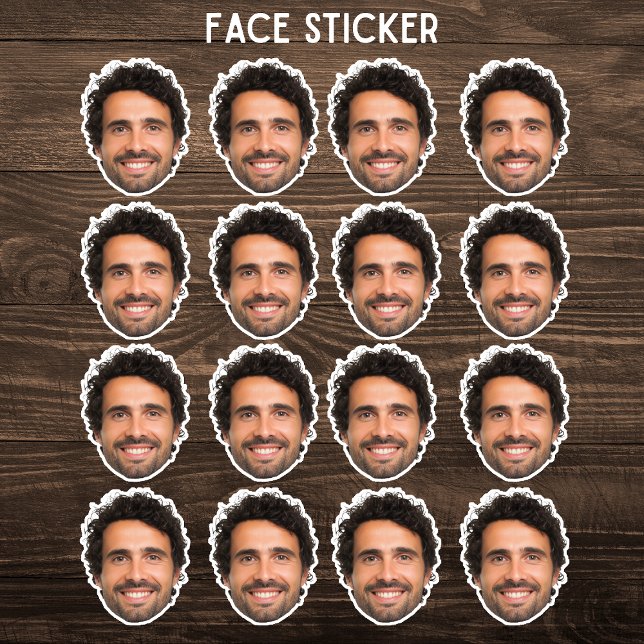Adesivo Custom Face Sticker – Personalized Photo Sticker (Criador carregado)