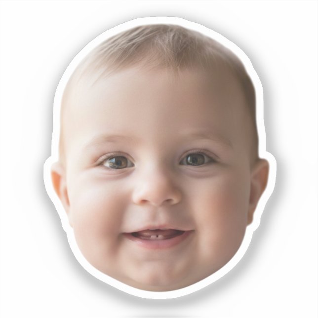 Adesivo Custom Face Stickers Personalized Face Photo (Frente)