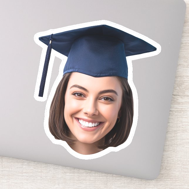 Adesivo Custom Graduation Face Photo Sticker (Detalhe)