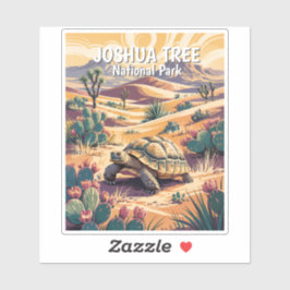 Adesivo Custom Joshua Tree Tortoise Retro Desert Landscape