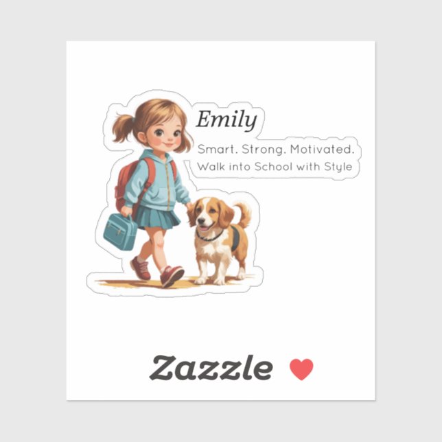 Adesivo Custom Name Label Sticker – 3 Fields (Folha)