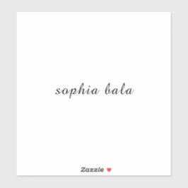 Adesivo Custom Name Modern Handwritten Design