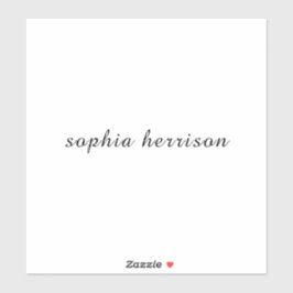 Adesivo Custom Name Modern Script Design