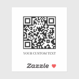 Adesivo Custom QR Code | Upload Your Own Text Design