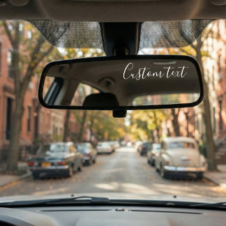 Adesivo Custom Text Mirror Decal – Personalized Car Mirror