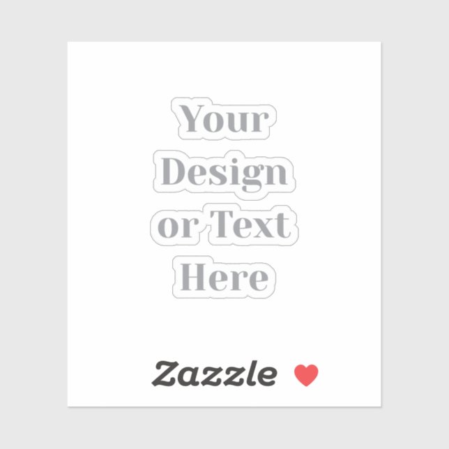 Adesivo Customizable Your Design or Text Here Personalized (Folha)