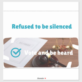 Adesivo Customize Poll/ Vote/ Petition