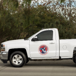 Adesivo Customize Red White Blue Welding Contractor Truck
