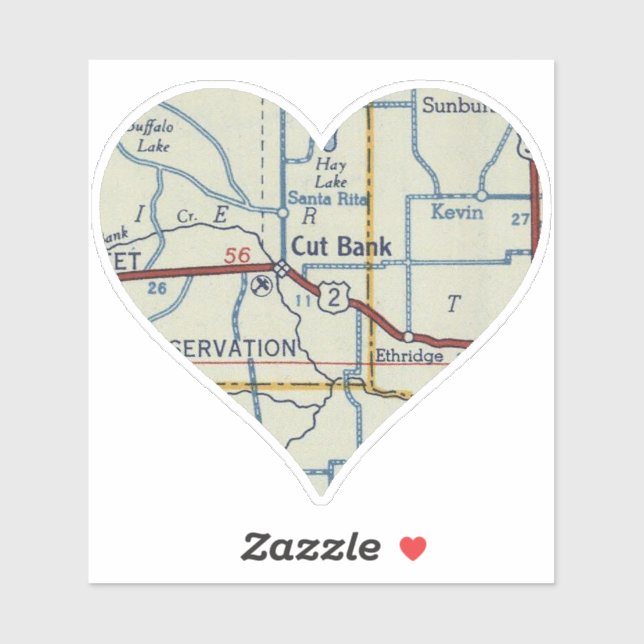 Adesivo Cut Bank Montana (Folha)