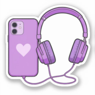 Adesivo Cute & Adorable Phone & Headphone Stickers – Fun, 