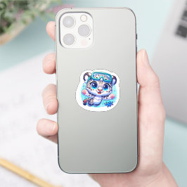 Adesivo Cute Anime Kawaii Snow Leopard Stickers