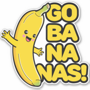 Adesivo Cute Banana