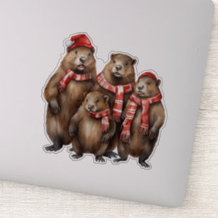 Adesivo Cute Beavers em Escarvas