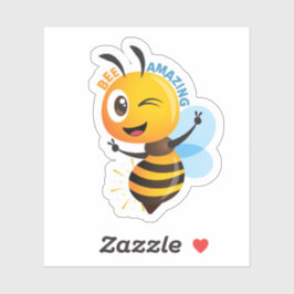 Adesivo Cute Bee “Amazing” Sticker | Positive Motivation 