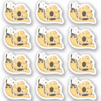 Adesivo Cute Bee Hive and Honey Snail Stickers
