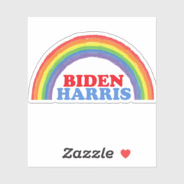 Adesivo Cute Biden Harris Rainbow Político