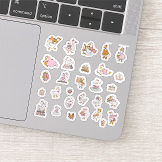 Adesivo Cute Bookish Goose Sticker Pack 2