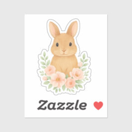 Adesivo Cute bunny illustration Easter  Sticker