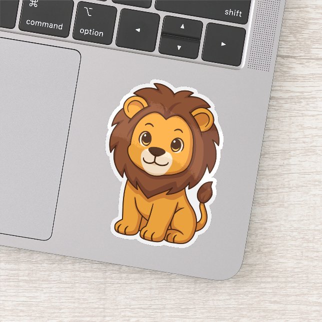 Adesivo Cute Cartoon Lion (Detalhe)