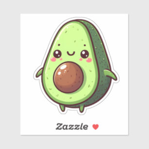Adesivo Cute Chibi Avocado