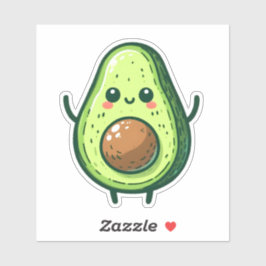 Adesivo Cute Chibi Avocado