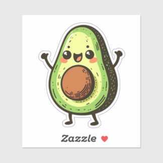 Adesivo Cute Chibi Avocado