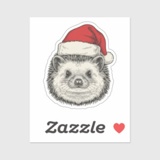 Adesivo Cute Christmas Hedgehog