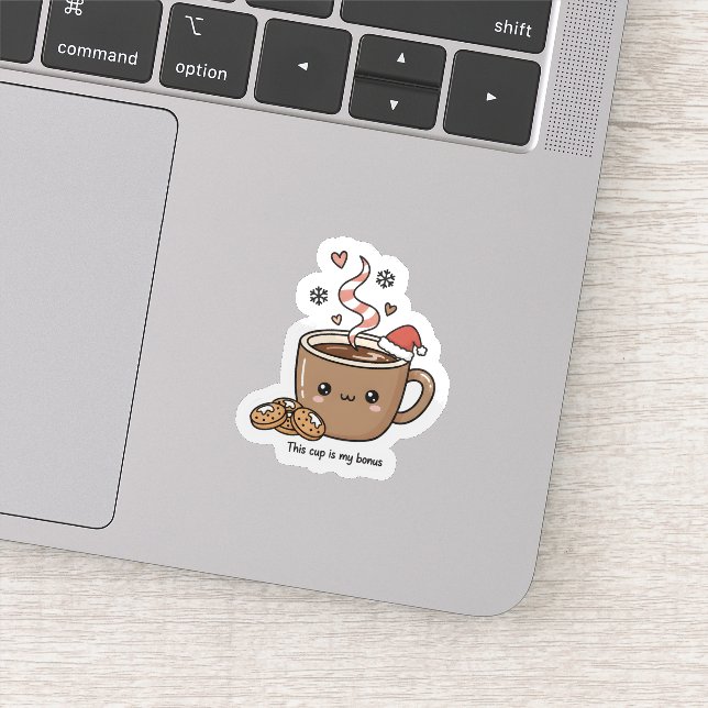 Adesivo Cute Christmas Hot Cocoa Sticker  (Detalhe)