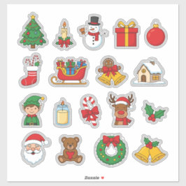 Adesivo Cute Christmas Sticker Bomb Phone Case | Holiday P