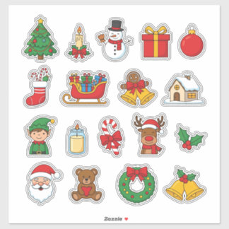 Adesivo Cute Christmas Sticker Bomb Phone Case | Holiday P