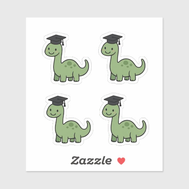 Adesivo Cute Dinosaur Graduation for Parents/Teachers (Folha)