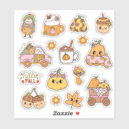 Adesivo Cute Fall Stickers