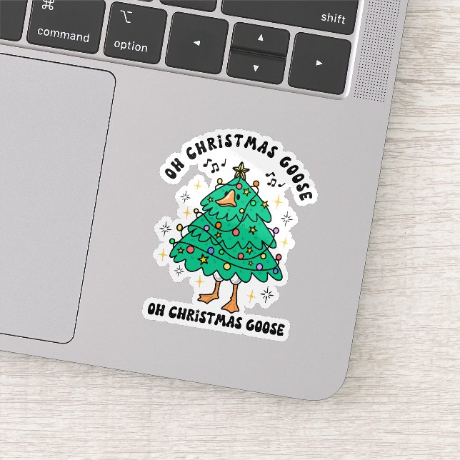 Adesivo  Cute & Funny Christmas Goose (Detalhe)