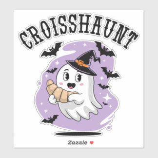 Adesivo Cute Halloween Ghost Croissant Haunting