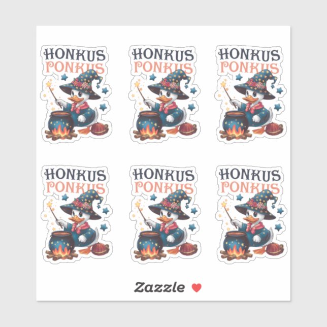 Adesivo Cute Halloween Honkus Ponkus (Folha)