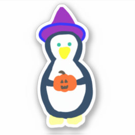 Adesivo Cute Halloween Penguin