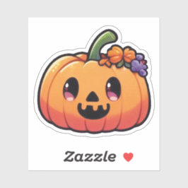 Adesivo Cute Halloween Pumpkin - Kawaii Jack-o'-Lantern