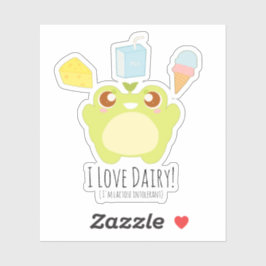 Adesivo Cute I Love Dairy Treats Sapo