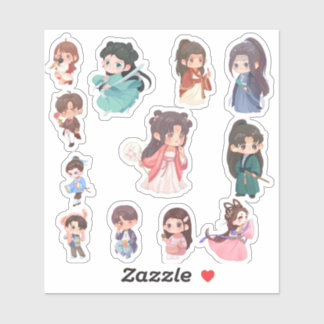 Adesivo Cute Kawaii Chibi Character Stickers