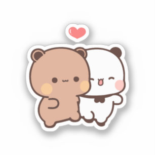 Adesivo Cute Kawaii Chubby Mochi Panda urso