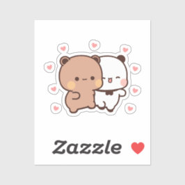 Adesivo Cute Kawaii Chubby Mochi Panda urso