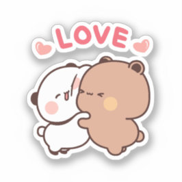 Adesivo Cute Kawaii Chubby Mochi Panda urso