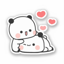 Adesivo Cute Kawaii Chubby Mochi Panda urso