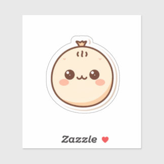 Adesivo Cute Kawaii Dumpling Sticker | Adorable Cartoon Fo