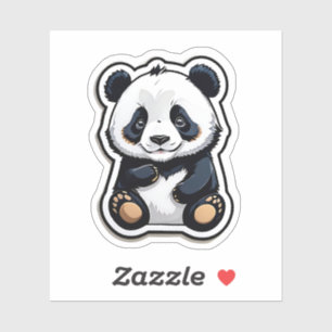 Adesivo Cute Kawaii Panda